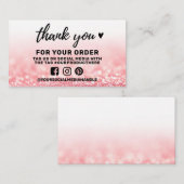 Hartelijk dank voor toevoeging sociale media visitekaartje (Voorkant / Achterkant)