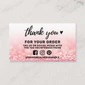 Hartelijk dank voor toevoeging sociale media visitekaartje (Voorkant)