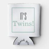 Hartelijk dank voor Twins Baby shower Koelbox Part Blikjeskoeler (Voorkant)