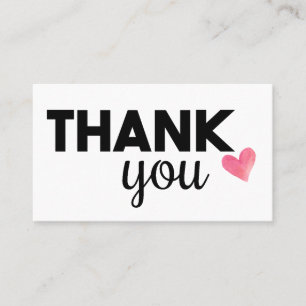 Hartelijk dank voor unieke visitekaartjes