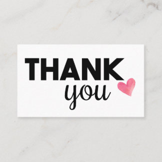 Hartelijk dank voor unieke visitekaartjes