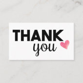 Hartelijk dank voor unieke visitekaartjes (Voorkant)