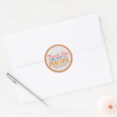 Hartelijk dank voor uw Aangepaste Aankoop Business Ronde Sticker (Envelop)