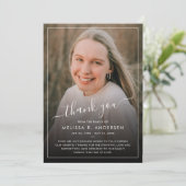 Hartelijk dank voor uw aangepaste foto van de begr bedankkaart (Staand voorkant)