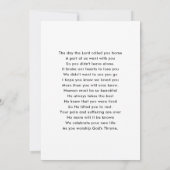 Hartelijk dank voor uw aangepaste foto van de begr bedankkaart (Achterkant)