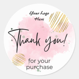 Hartelijk dank voor uw aankoop Klassieke ronde Sti Ronde Sticker