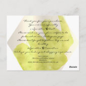 Hartelijk dank voor uw aankoop Logo modern groen Briefkaart (Achterkant)
