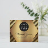 Hartelijk dank voor uw aankoop van Black Gold Logo Briefkaart (Staand voorkant)
