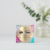 Hartelijk dank voor uw aankoop van een glitter vierkante visitekaartje (Staand voorkant)