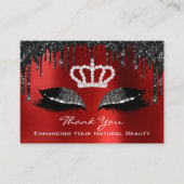 Hartelijk dank voor uw aankoop van zwarte schijven visitekaartje (Voorkant)