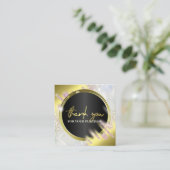 Hartelijk dank voor uw aankoop voor Fading Gold en Vierkante Visitekaartje (Staand voorkant)