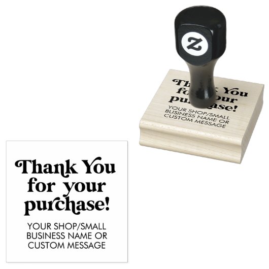 Hartelijk dank voor uw aankoop voor Small Business Rubberstempel (Gestempeld)