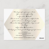 Hartelijk dank voor uw aankoop White Gold Logo Briefkaart (Achterkant)