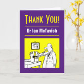 Hartelijk dank voor uw arts kaart (Gele Bloem)