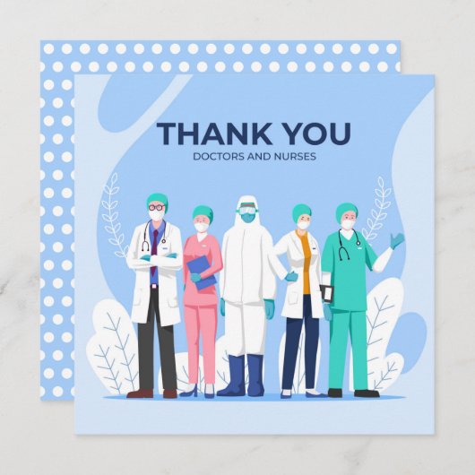 Hartelijk dank voor uw artsen en verpleegkundigen (Voorkant / Achterkant)
