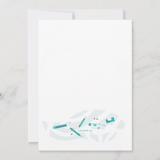 Hartelijk dank voor uw artsen en verpleegkundigen bedankkaart (Achterkant)