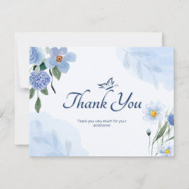 Hartelijk dank voor uw assistentie  briefkaart