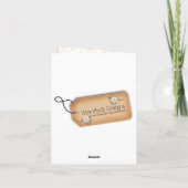 Hartelijk dank voor uw Baby-kaartje Bedankkaart (Achterkant)