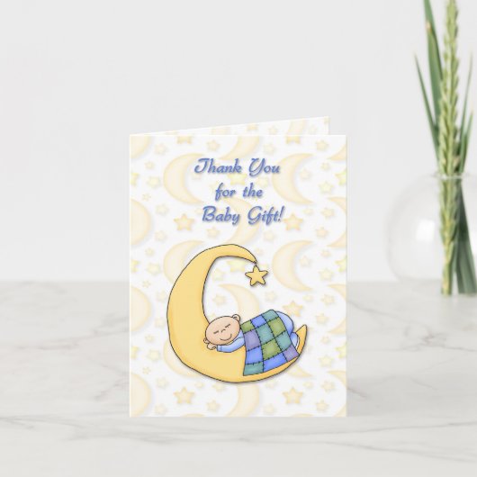 Hartelijk dank voor uw Baby-kaartje Bedankkaart (Voorkant)