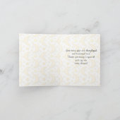 Hartelijk dank voor uw Baby-kaartje Bedankkaart (Binnen)