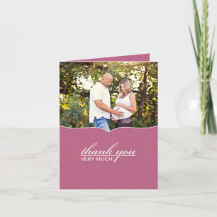 Hartelijk dank voor uw Baby shower-fotokaart Bedankkaart