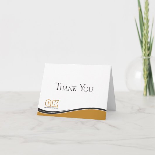 Hartelijk dank voor uw bedrijf bedankkaart (Voorkant)