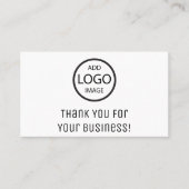 Hartelijk dank voor uw bedrijf visitekaartje (Voorkant)