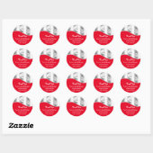 Hartelijk dank voor uw bedrijfsnaam Logo Qr-code R Ronde Sticker (Vel)