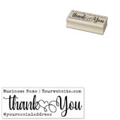 Hartelijk dank voor uw bedrijfsnaam Sociale promot Rubberstempel (Gestempeld)