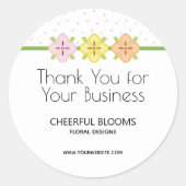 Hartelijk dank voor uw bedrijvenpredikant ronde sticker (Voorkant)