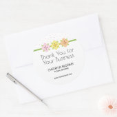 Hartelijk dank voor uw bedrijvenpredikant ronde sticker (Envelop)