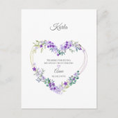 Hartelijk dank voor uw beste vrienden Floral Heart Briefkaart (Voorkant)