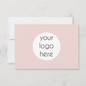 Hartelijk dank voor uw bestelling, bedrijfsroze bedankkaart (Voorkant)