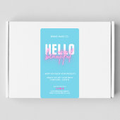 Hartelijk dank voor uw bestelling Blauw roze | HAL Etiket