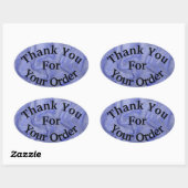 Hartelijk dank voor uw bestelling Blue Wave Profes Ovale Sticker (Vel)