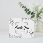 Hartelijk dank voor uw bestelling briefkaart (Staand voorkant)