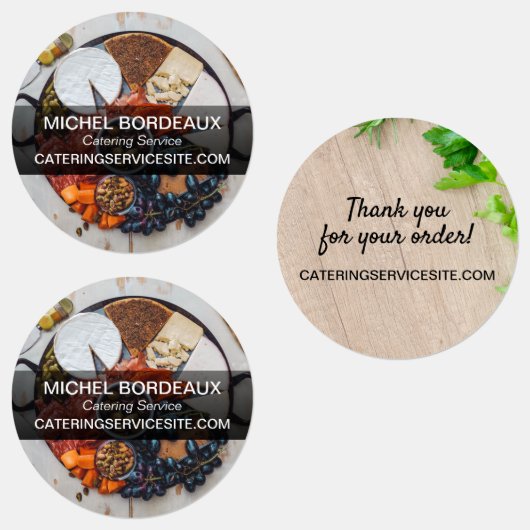 Hartelijk dank voor uw bestelling Catering Service Labels (Groep)