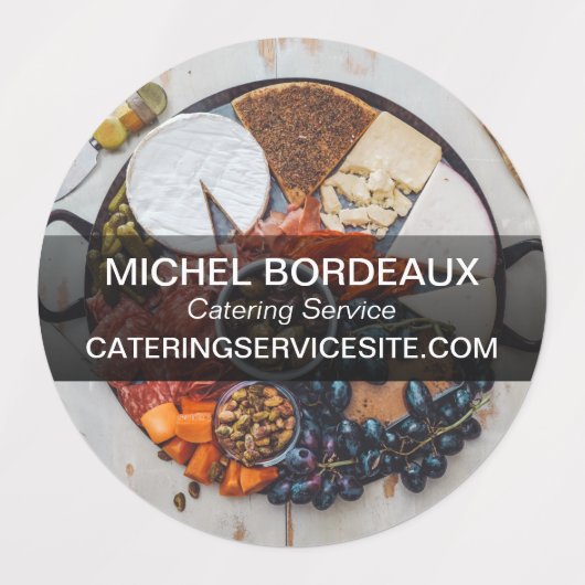 Hartelijk dank voor uw bestelling Catering Service Labels (Design 1)