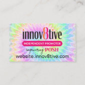 Hartelijk dank voor uw bestelling Dye Posh-kaart Visitekaartje (Achterkant)