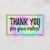 Hartelijk dank voor uw bestelling Dye Posh-kaart Visitekaartje (Voorkant)