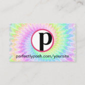 Hartelijk dank voor uw bestelling Dye Posh-kaart Visitekaartje (Achterkant)