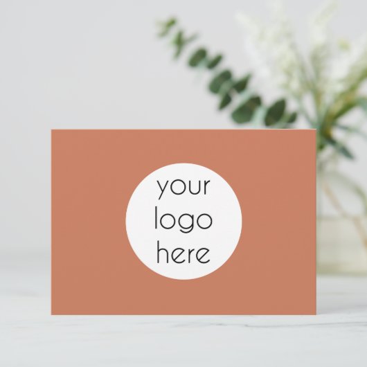 Hartelijk dank voor uw bestelling en uw zakelijke  bedankkaart (Staand voorkant)