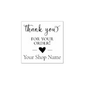 Hartelijk dank voor uw bestelling in de winkel rubberstempel (Afrduk)