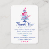 Hartelijk dank voor uw bestelling in het zoet | Ba Informatiekaartje (Voorkant)