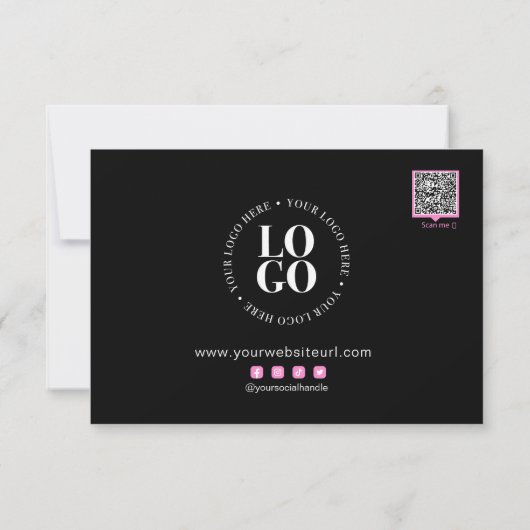 Hartelijk dank voor uw bestelling Kortingskaart vo Bedankkaart (Achterkant)