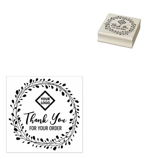 Hartelijk dank voor uw bestelling (maak uw eigen b rubberstempel (Gestempeld)