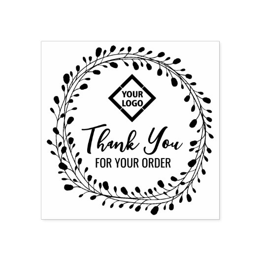 Hartelijk dank voor uw bestelling (maak uw eigen b rubberstempel (Afrduk)