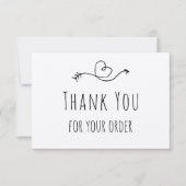 Hartelijk dank voor uw bestelling over Kraft Paper Bedankkaart (Voorkant)