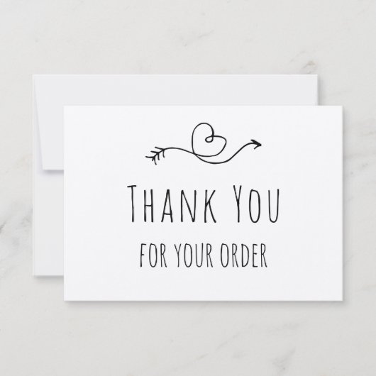 Hartelijk dank voor uw bestelling over Kraft Paper Bedankkaart (Voorkant)