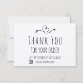 Hartelijk dank voor uw bestelling over Kraft Paper Bedankkaart (Voorkant)